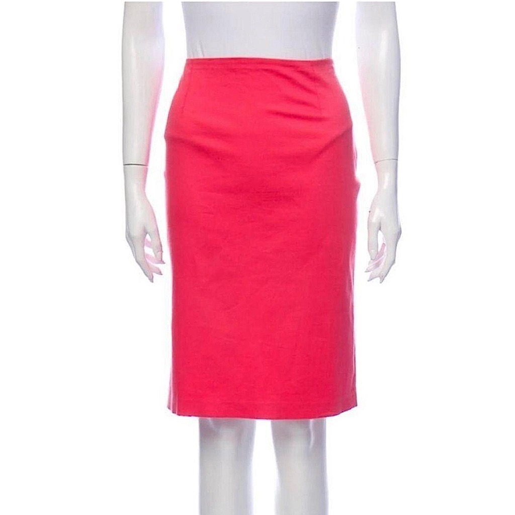 Bluemarine Raspberry Pink High-Waisted Pencil Skirt